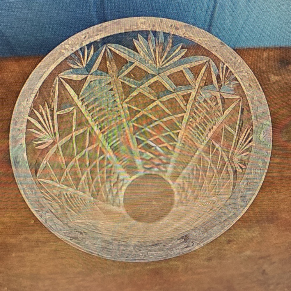 Vintage Waterford Crystal Clare cut Pineapple and Diamond Skyshell Vase 10” tall - Picture 5 of 8